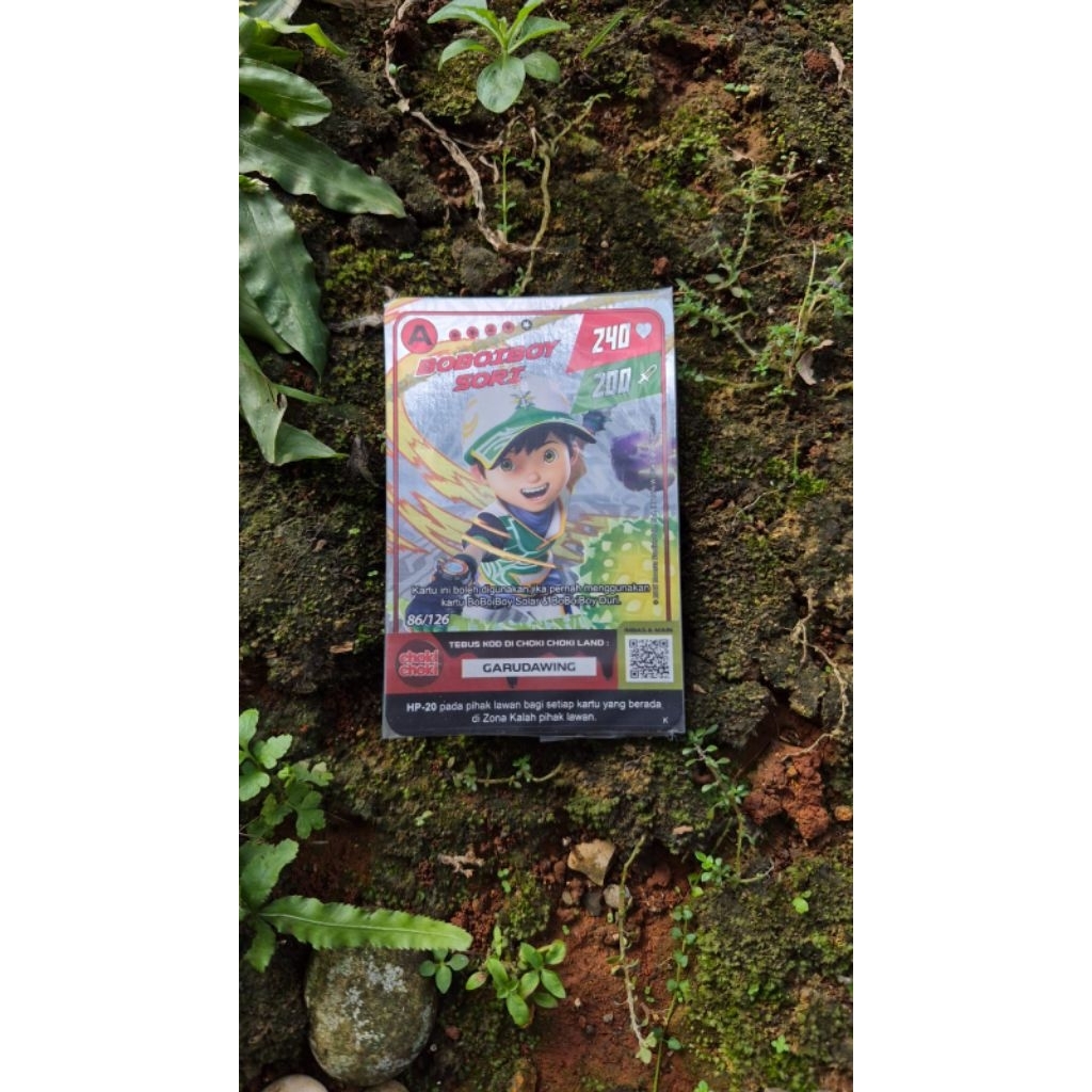 Kartu ChokiChoki Boboiboy Sori Langka