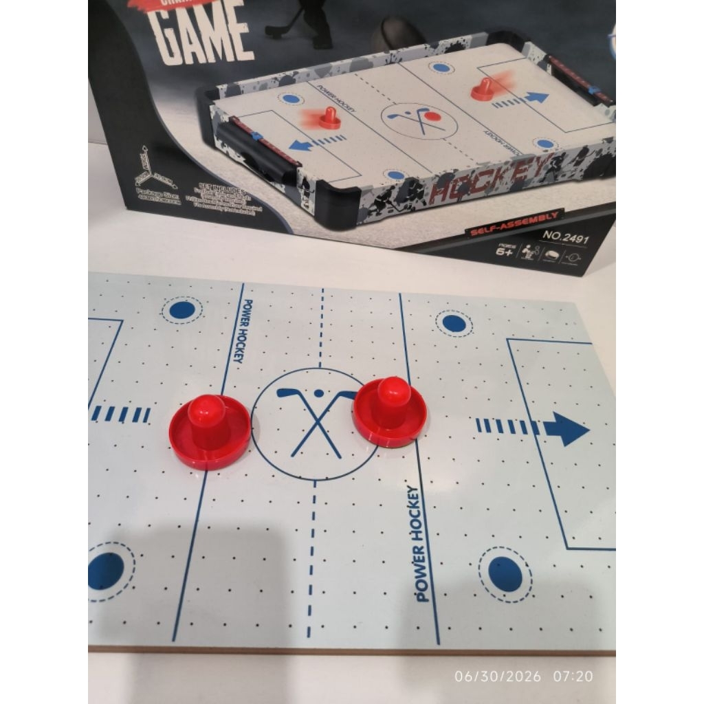 Mainan anak meja hockey Mini Desktop Air Hockey Table Mainan Edukasi Anak