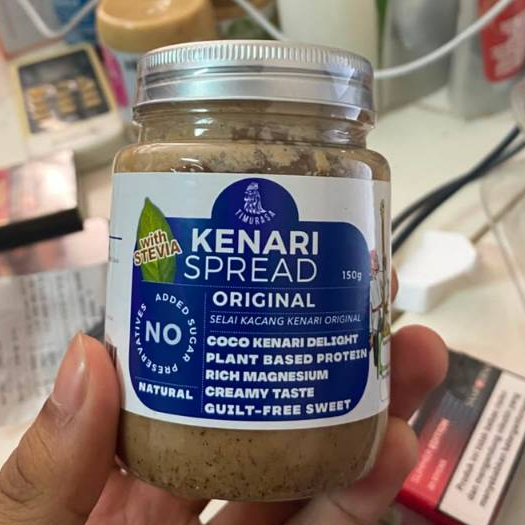 Timurasa Kenari Spread Original 150g - Selai Kacang Kenari Sehat Alami / Jam Diet Vegan Halal MPASI 