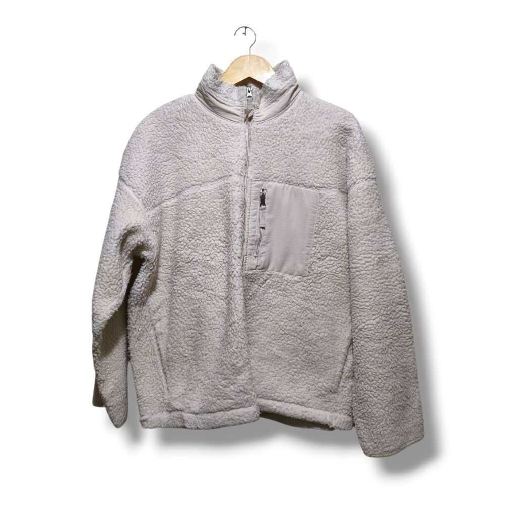 SHERPA ZIPPER ORIGINAL GU (GLOBAL UNIQLO) WARNA PUTIH