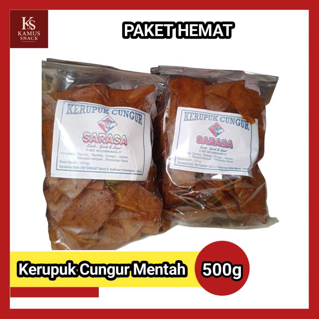 Kerupuk Cungur Mentah Asli Garut 500gr Kerupuk Kikil Kerupuk Cungur Dorokdok Siap Goreng