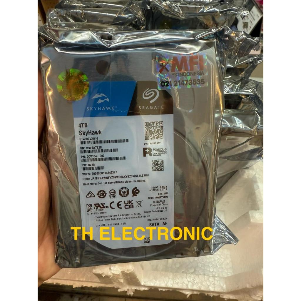 SEAGATE Skyhawk MFI HDD Harddisk Seagate MFI Original Garansi Resmi 1TB 2TB 4TB 6TB 8TB 10TB