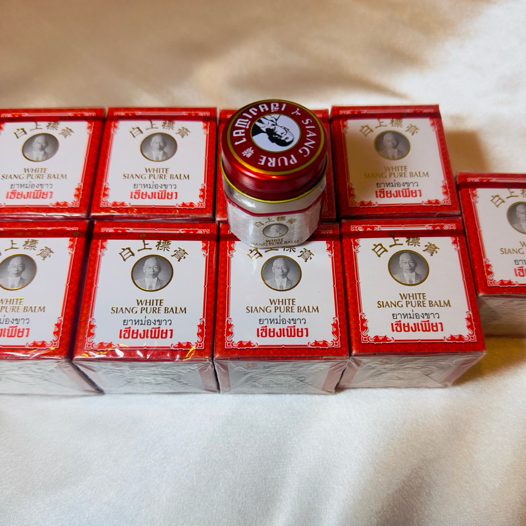 SIANG PURE BALSEM PUTIH ISI 12gr ORI THAI, EXP LAMA 2030, BALSEM SIANG PURE ORI, BALM ORI THAILAND