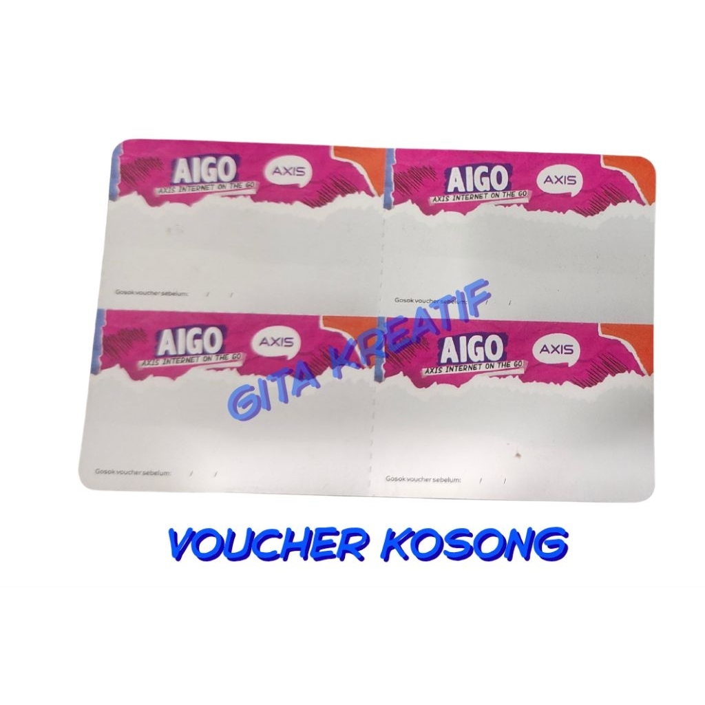 Voucher Axis Kosong