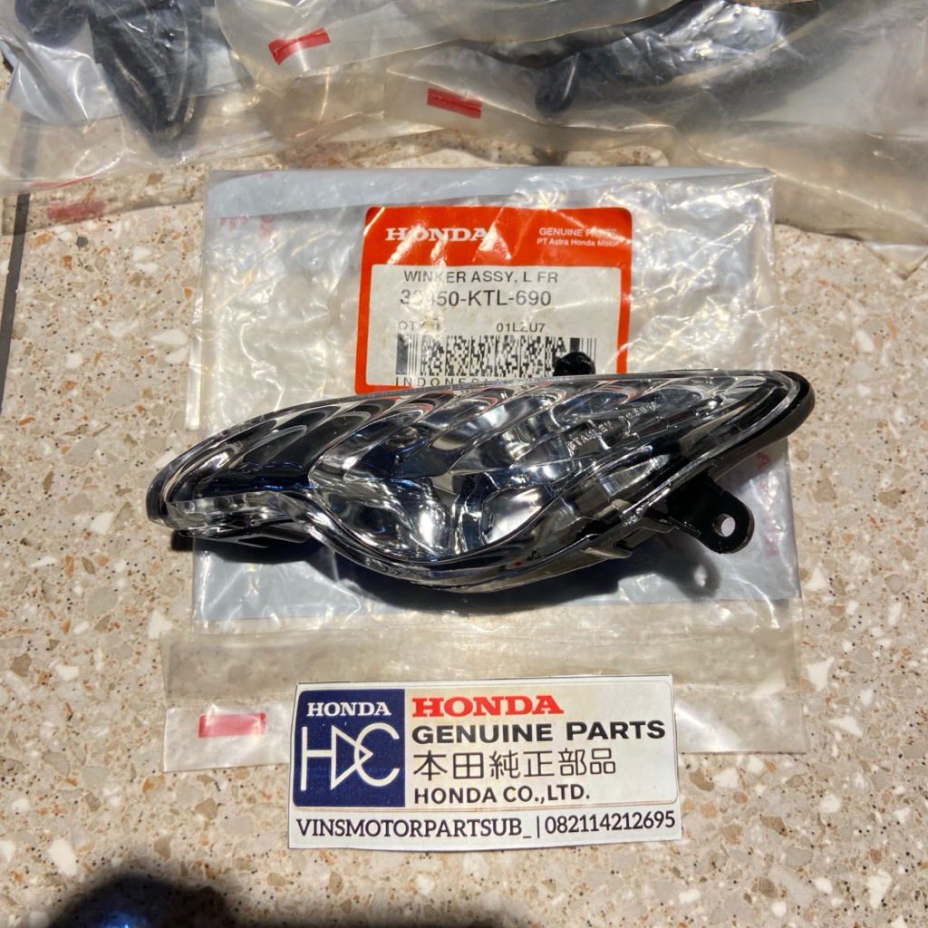 33450 KTL 690 LAMPU SEIN RITING DEPAN KIRI SUPRA FIT NEW ORIGINAL AHM