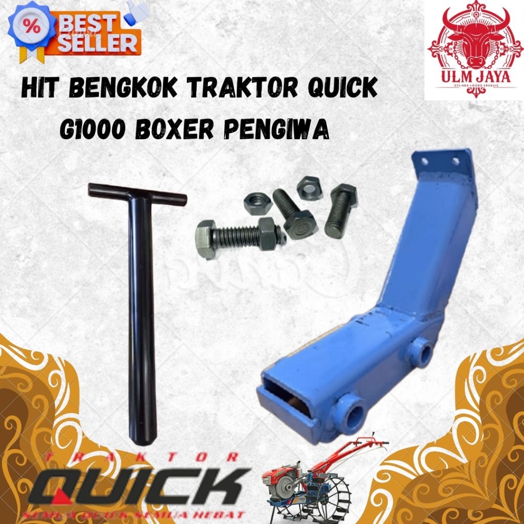 Hit bengkok Traktor Quick G1000 boxer As 25 sambungan singkal pengiwa