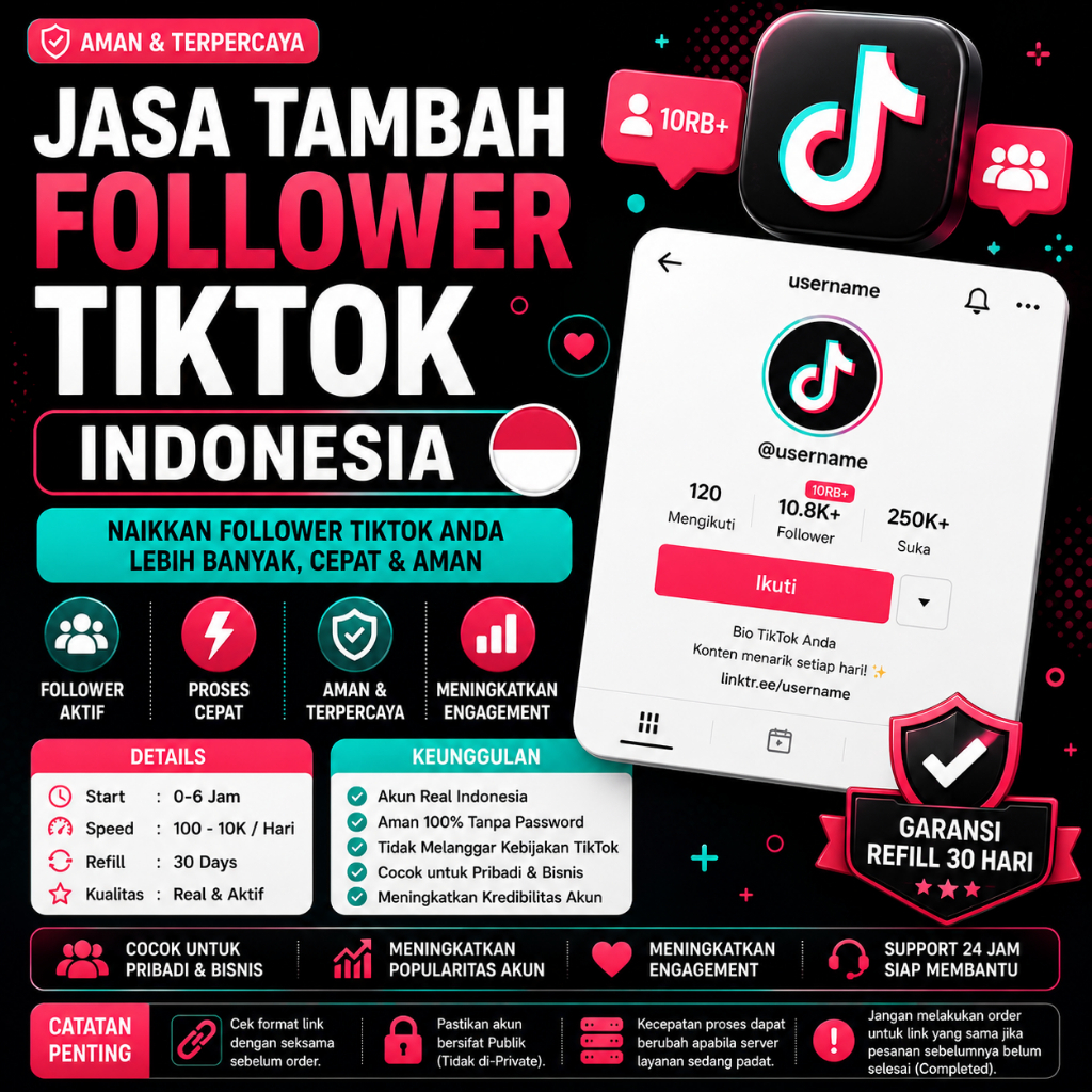 Follower Tiktok Real Indonesia | Tiktok Buzzer Indonesia