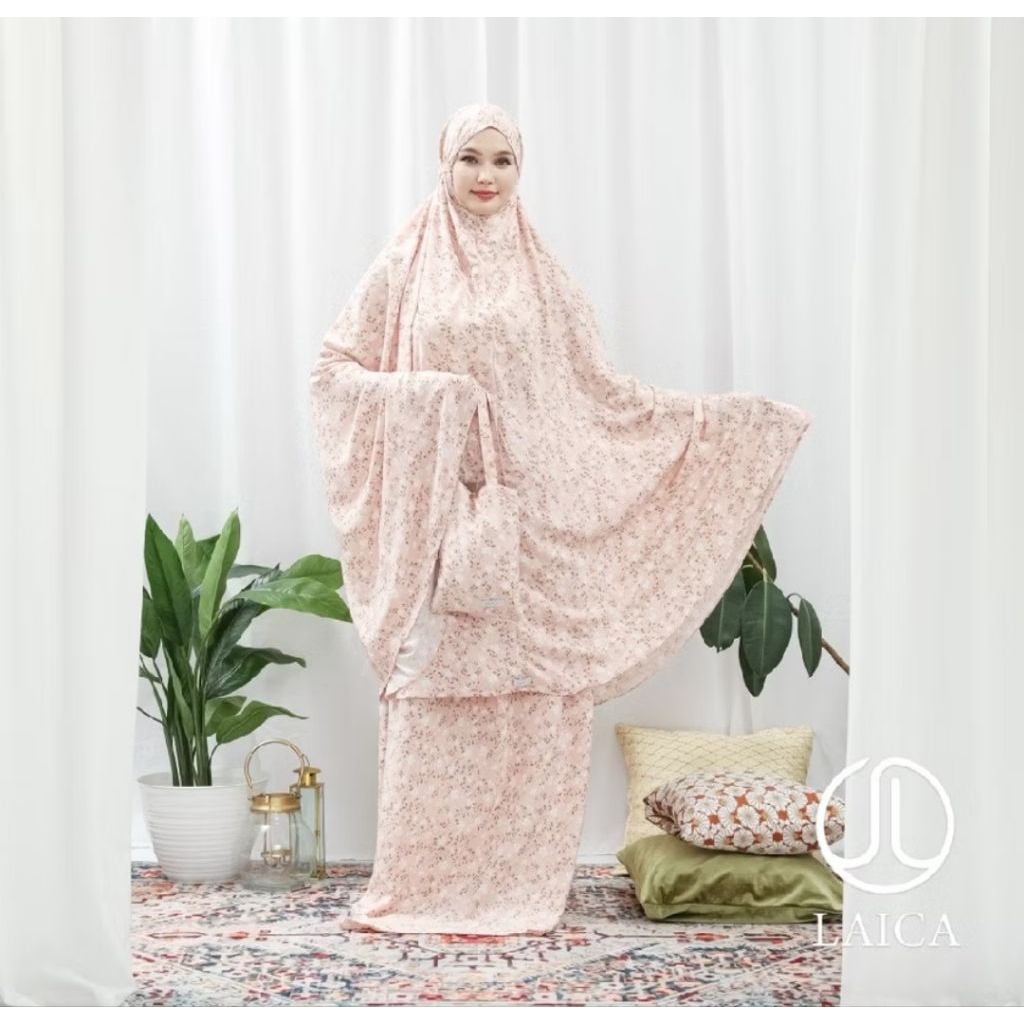 Mukena dewasa laica rayon premium adem jumbo preloved