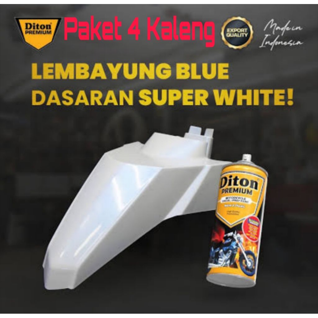 Pilok Putih Lembayung Biru Super White Paket 4Klg Diton Premium Cat Semprot