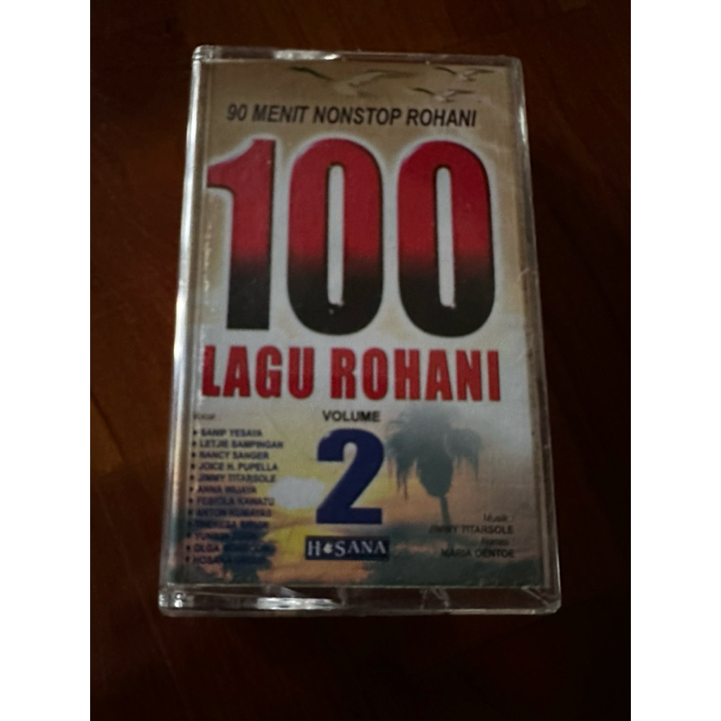 Kaset Pita Lagu Rohani Vintage Hosana 100 Lagu Rohani Volume 2 Original + Booklet Lirik