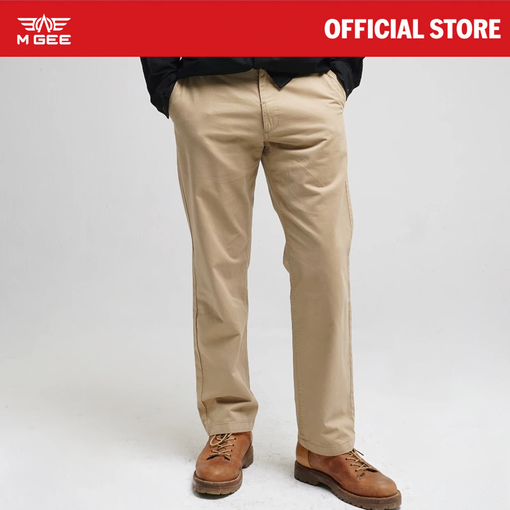 MGee Celana Chino Panjang Pria Chinos Pant FORZA C044 Dark Khaky