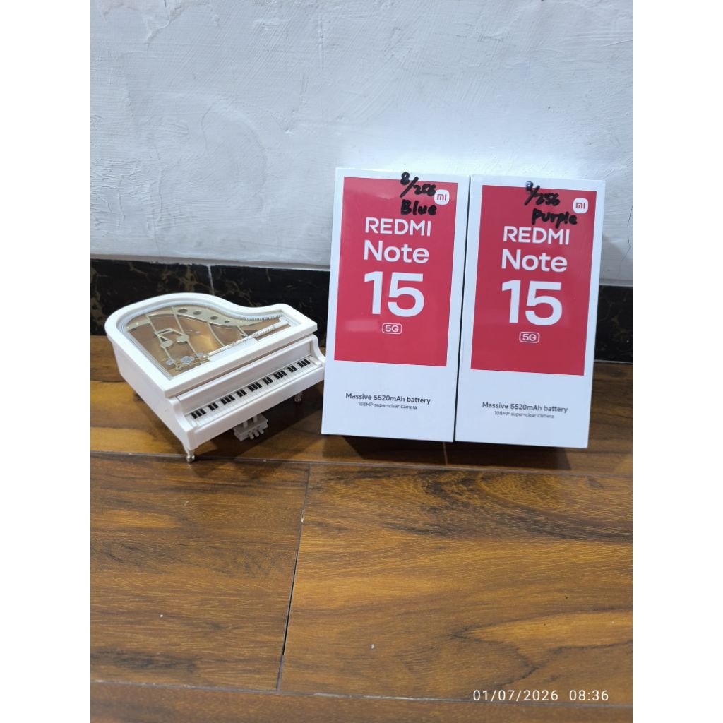 Handphone Redmi N0te 15 5G NFC ram 12/512Gb Massive 5520 mAh Battery Garansi Resmi
