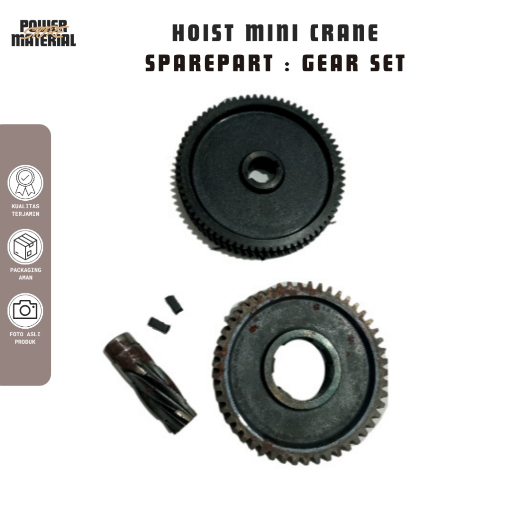 Sparepart Hoist Mini Crane : Gear Set