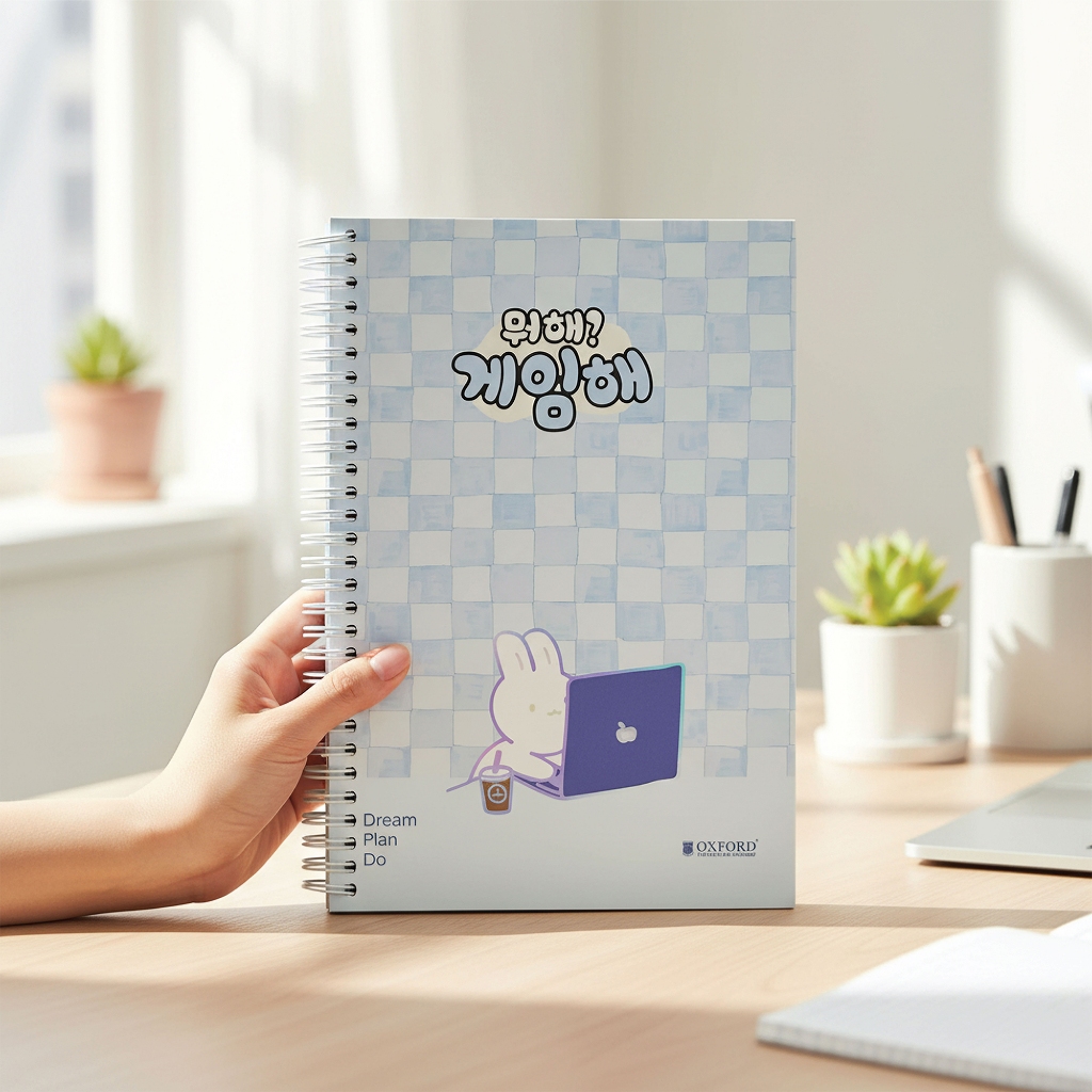 Buku Oxford 2026 HC Spiral B5 - Blue #8 - 80 Lembar | Hardcover Spiral Notebook B5 80 Sheet | Premiu
