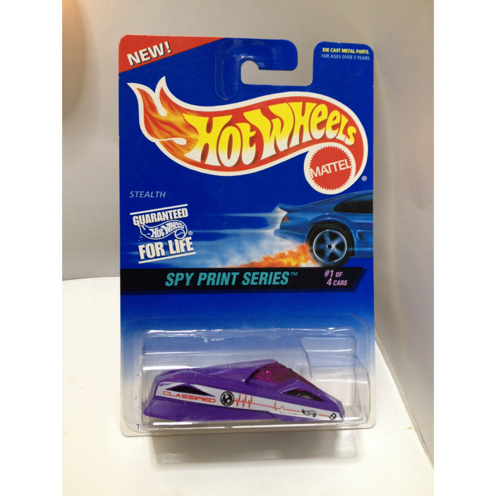 Hot Wheels. 1997 Spy Print Series - 1. Stealth Shadow Jet II. 3SP SilverBase by MATTEL