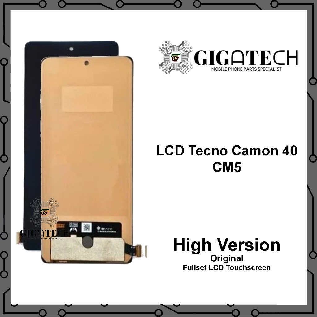 LCD Tecno Camon 40 / CM5 Fingerprint On Original - Fullset Touchscreen