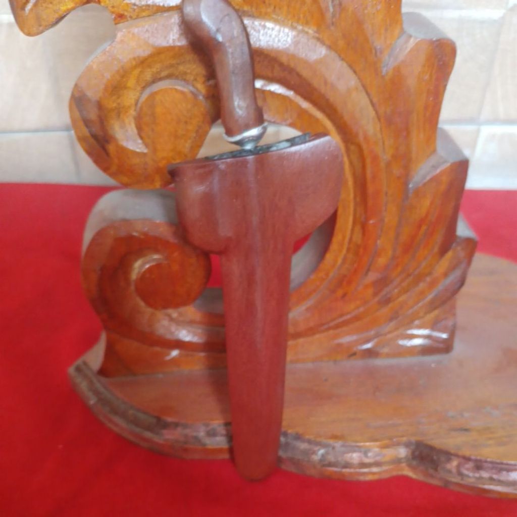 Keris Jimatan Nogo Kikik Luk 3 Sepuh,Pamor Banyu Mili,Ngulit Semongko