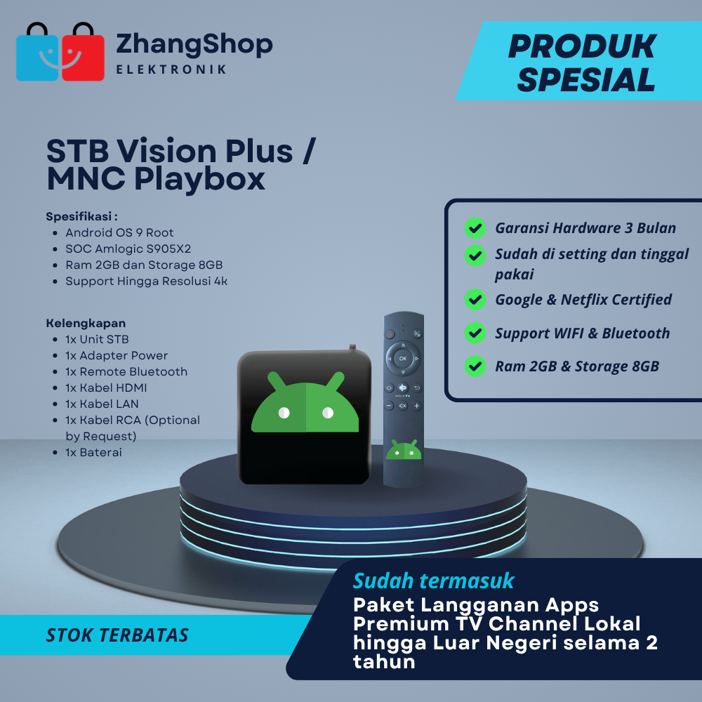 #MNC PLAYBOX TV #MNC VISION+ TV #ANDROID BOX TV