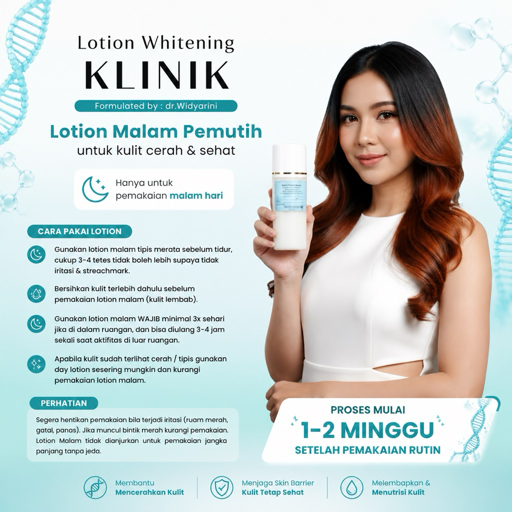 (SESUAI LABEL) WIDYARINI SKINCARE / FORTE PLUS WIDYARINI / LOTION MALAM FORTE PLUS DR.W / LOTION DOS