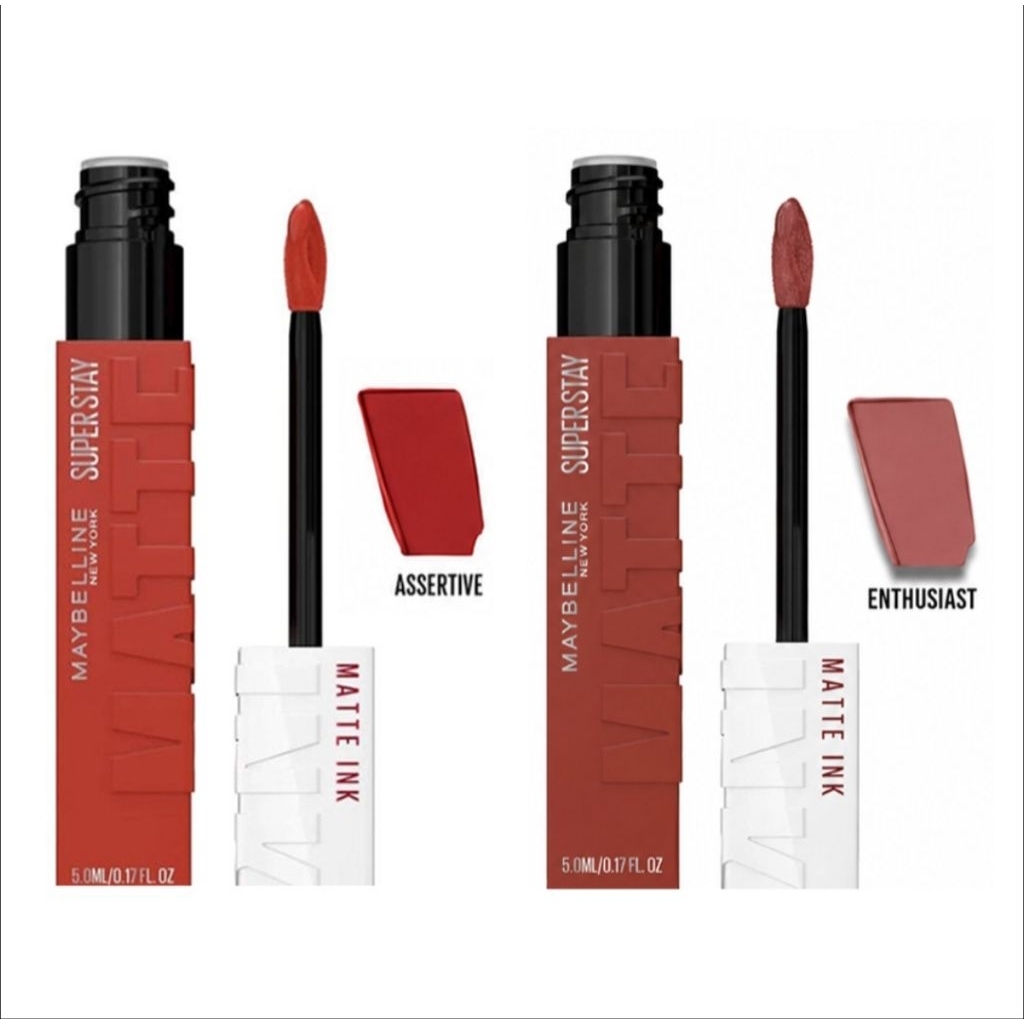 Maybelline Superstay Lip Liquid Matte Ink 205 Assertive & 365 Enthusiast