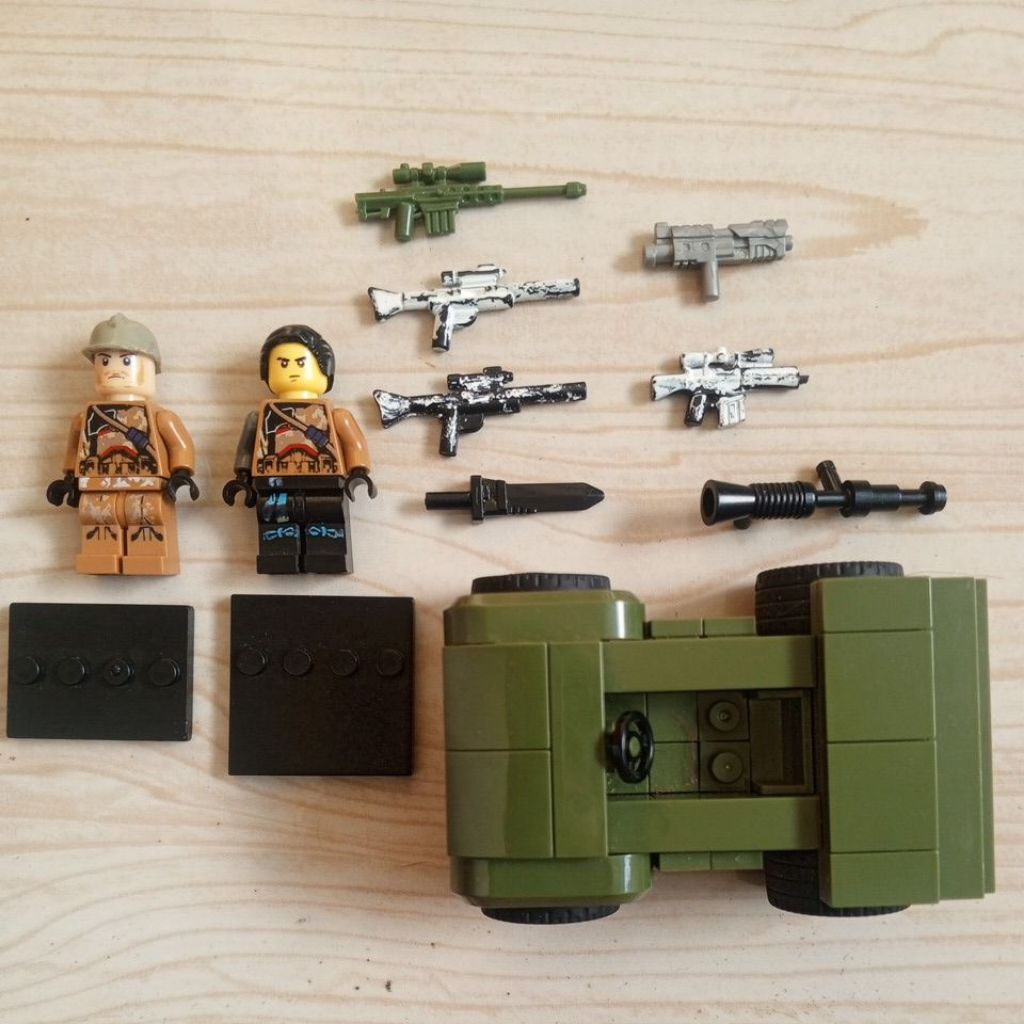 Satu Set Lego Tentara/Militer Lengkap