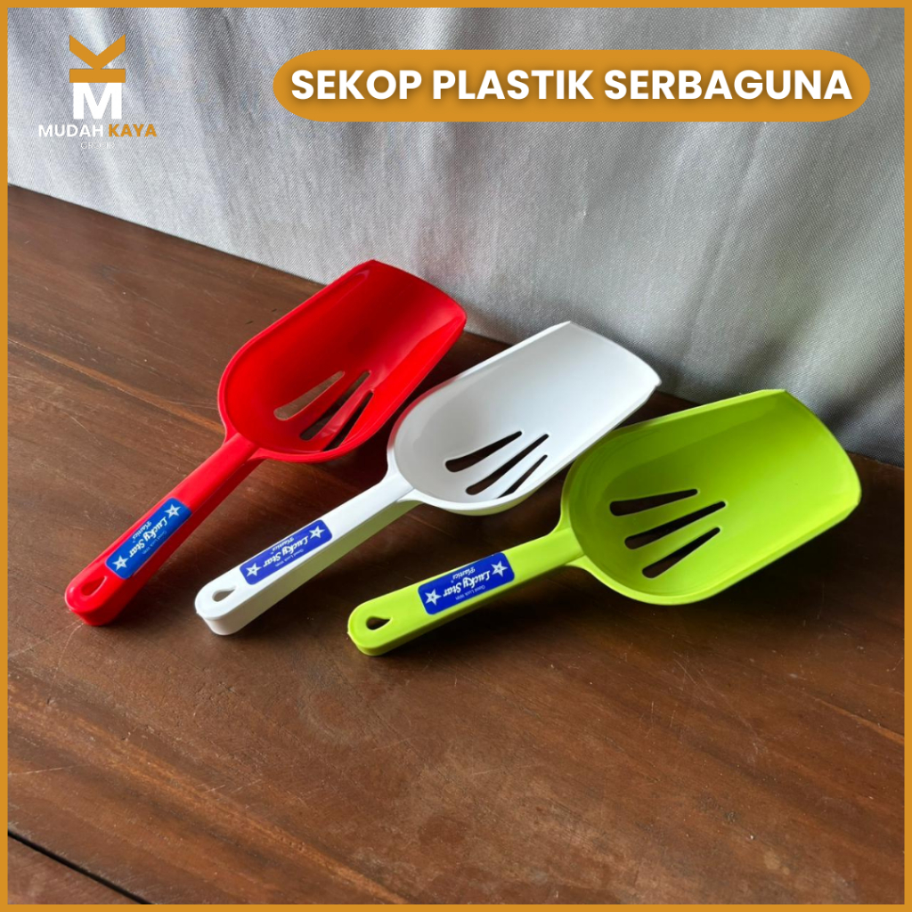 SEKOP PLASTIK SERBAGUNA | SEKOP ES | SENDOK ES BATU