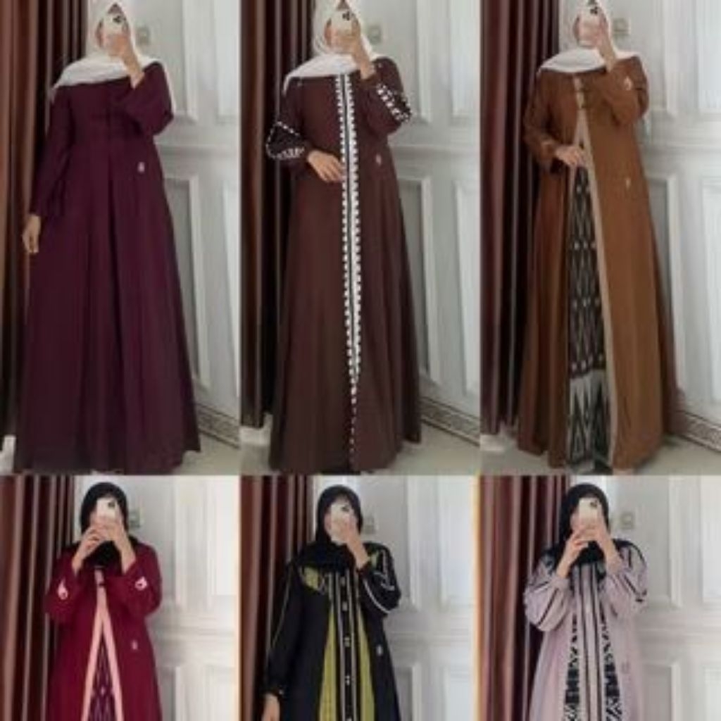 LOUNCHINGAN ZAKIYAH KAFTAN JULI ANJANI STORE SET HIJAB ANJANI COUPLE ANJANI TERBARU