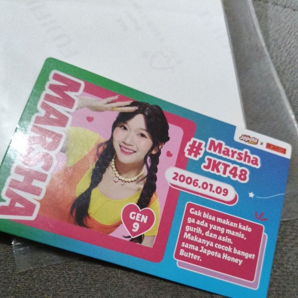 photocard japota marsha terbaru