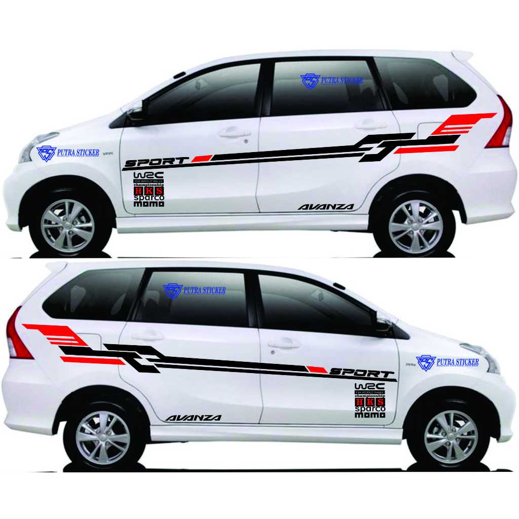 sticker mobil avanza sticker list body mobil avanza xenia terlaris