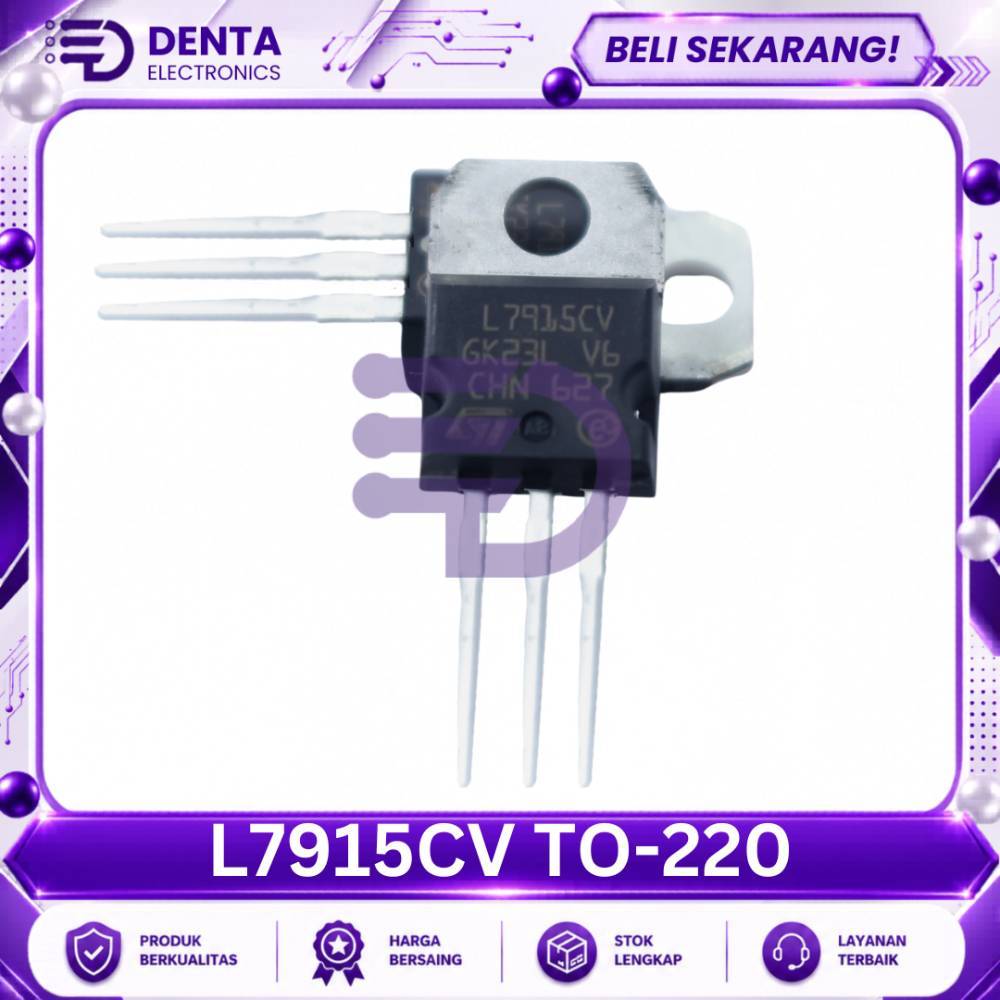 L7915CV TO-220 - Komponen Elektronik