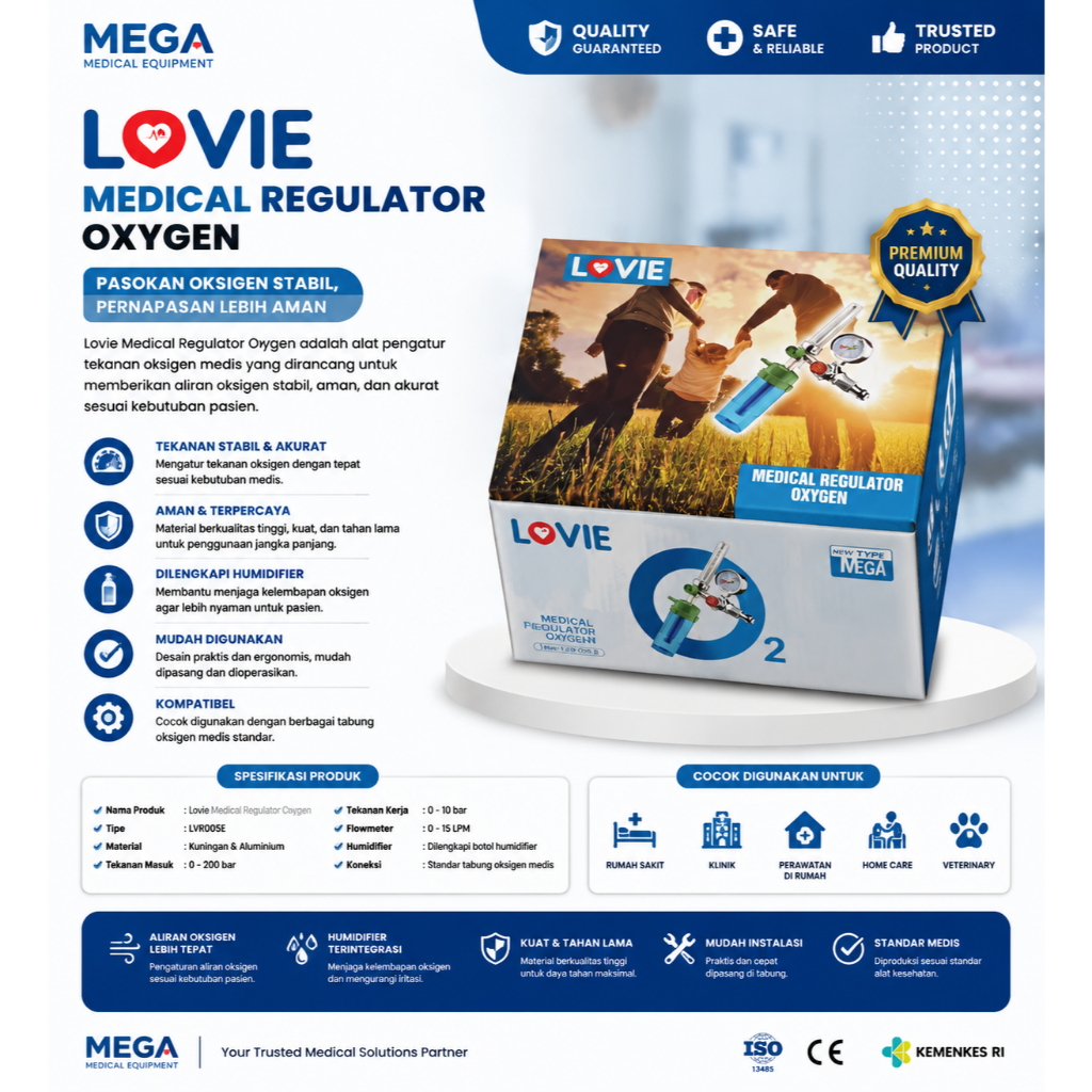 Lovie Medical Regulator Oksigen / Oksigen Regulator