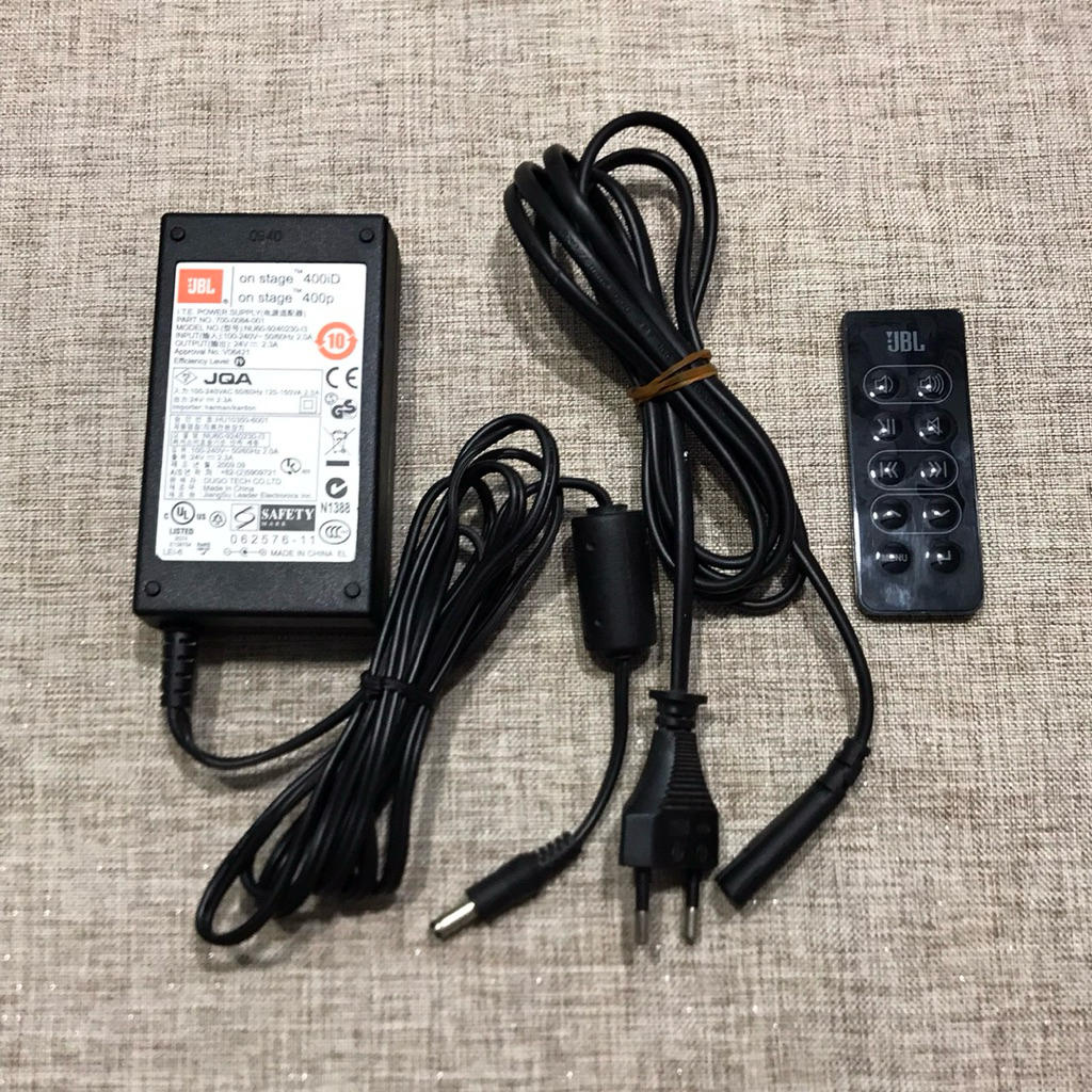Adaptor Charger & Remot Jbl On stage 400id | 400p 24V Original Normal Second