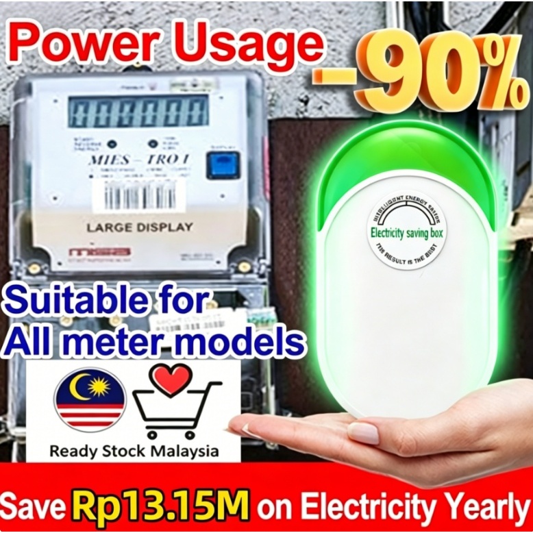 Alat penghemat listrik hemat daya 99%  box meteran listrik token  Electricity power saver  Berlaku u