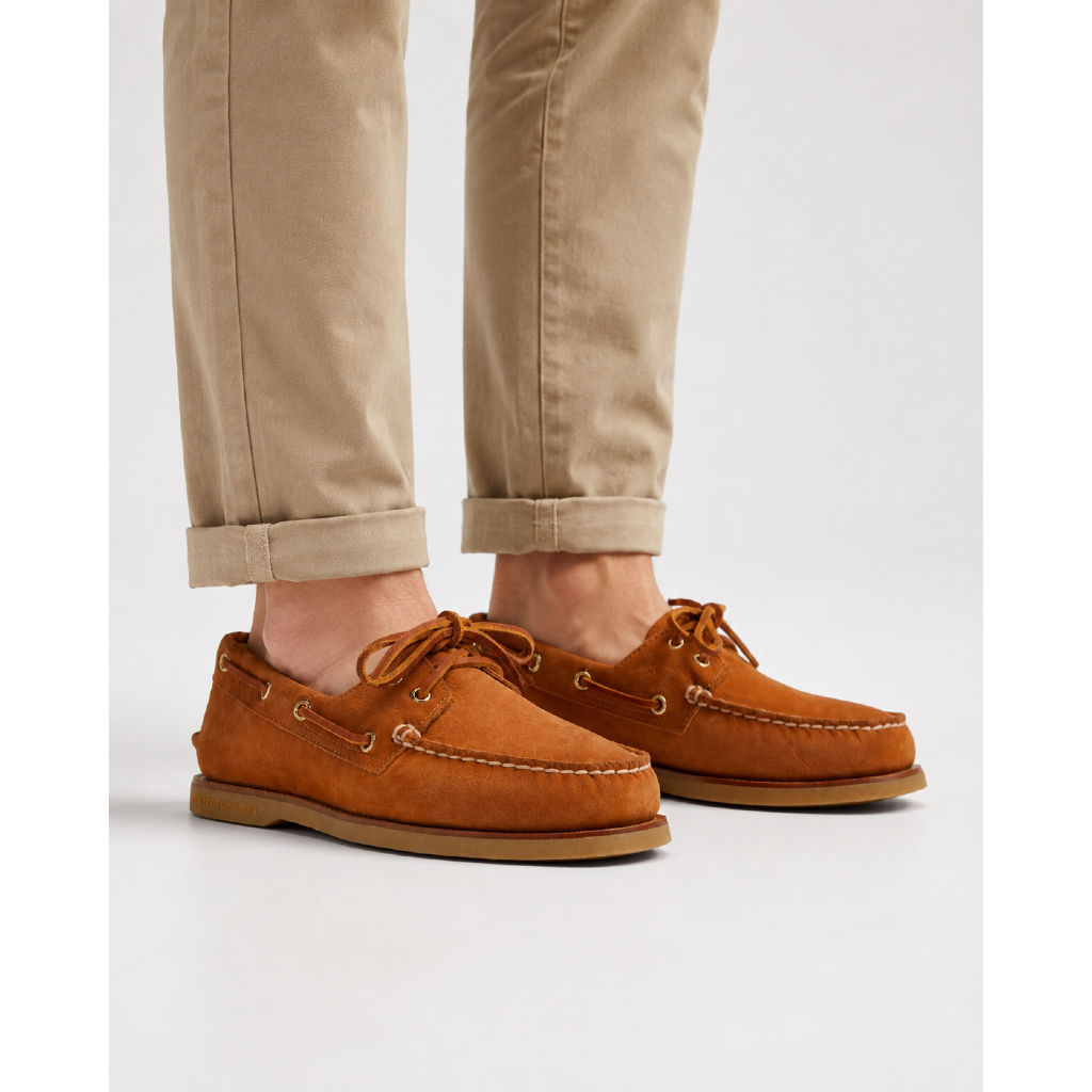 Sperry Top Sider Gold Cup 2 Eye Boat Shoe Light Brown Original