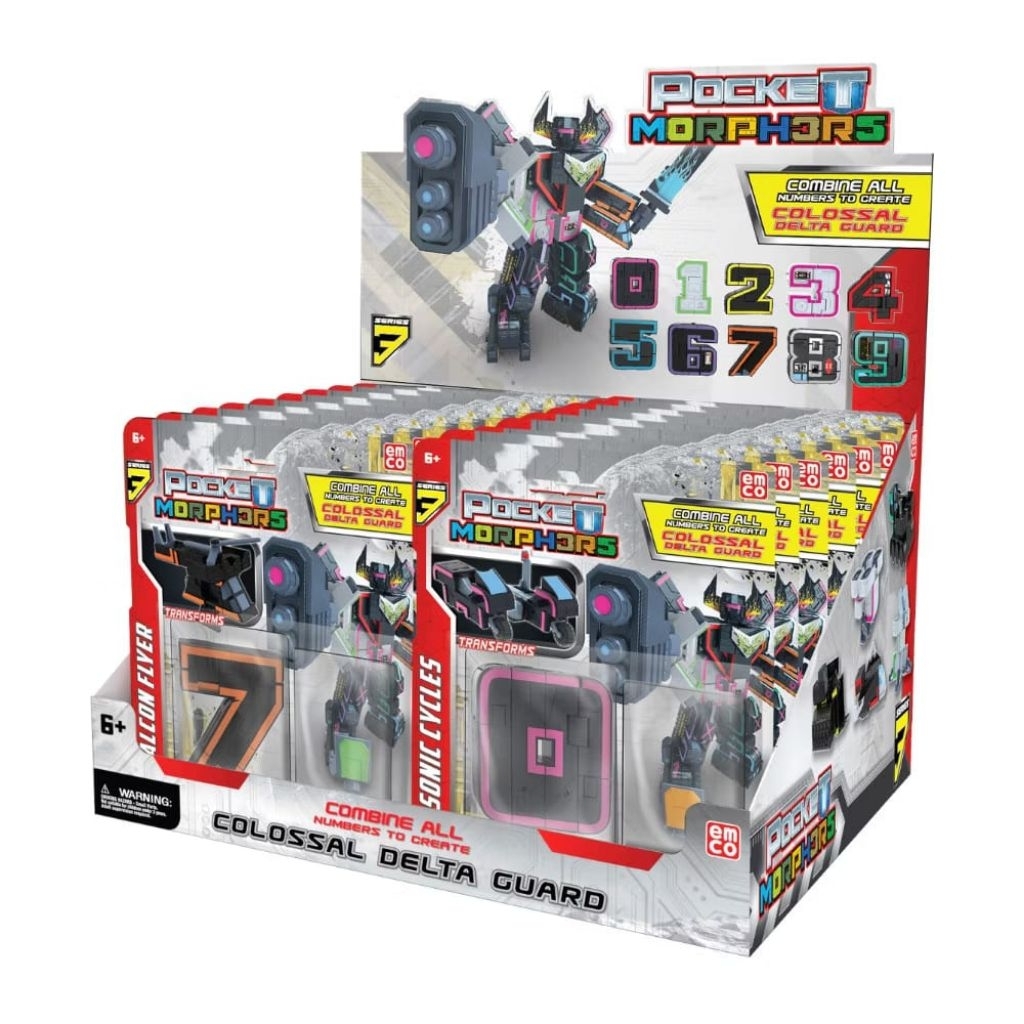 (NEW PRODUCT) EMCO POCKET MORPHERS ANGKA 0-9 BISA JADI ROBOT