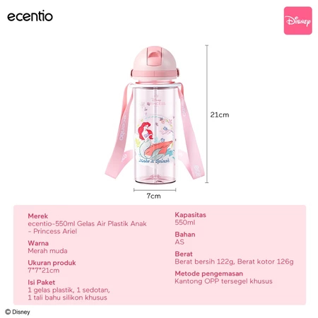 Ecentio Botol minum anak lucu aesthetic-ARIEL