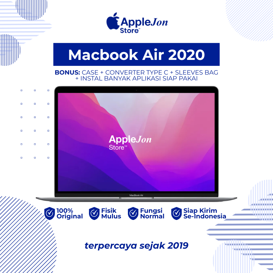 Macbook Air 2020 Intel Second Like New Berkualitas & Bergaransi hanya di AppleJon Store