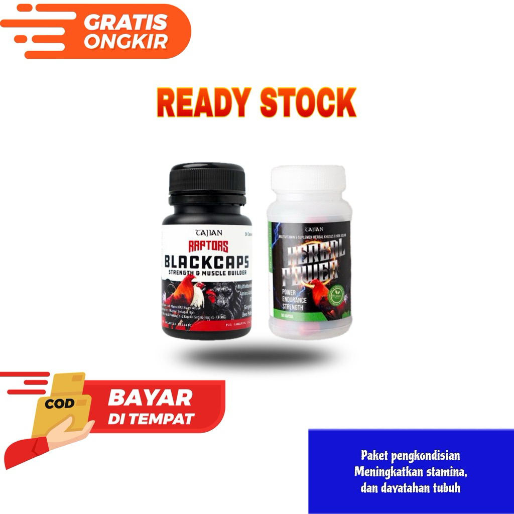 satu paket herbal power dan black caps