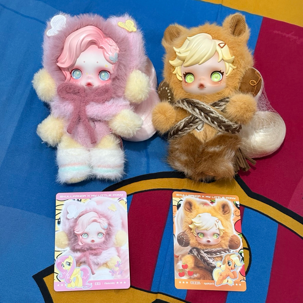 Skullpanda My Little Pony Original Popmart Fluttershy Apple jack