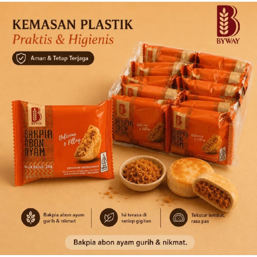 BYWAY BAKPIA ABON AYAM 10PCS