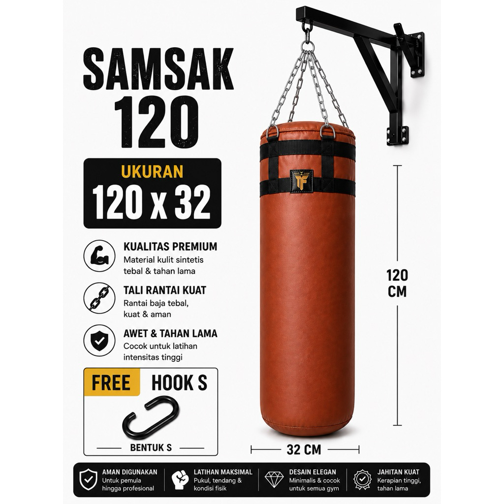 Samsak / Samsak 120 / samsak gantung / Samsak tinju / samsak muaythai