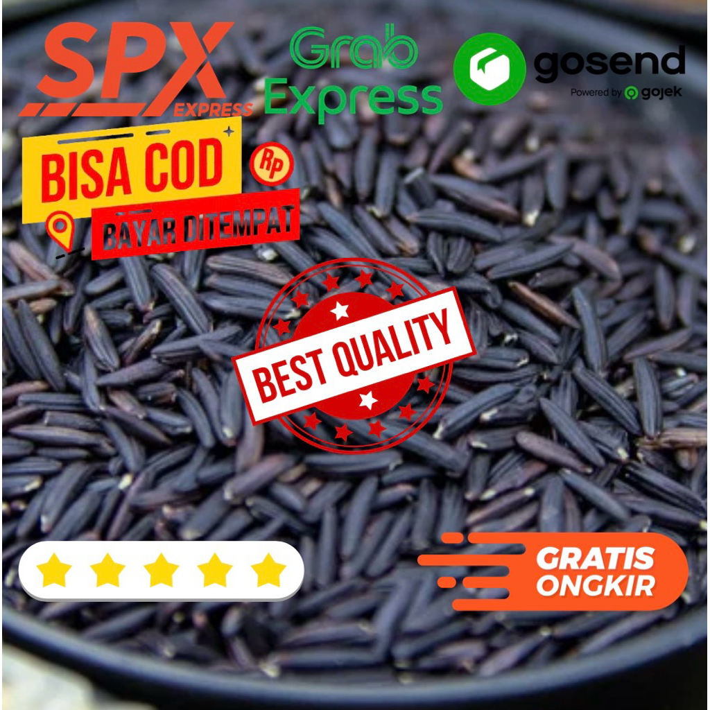 BERAS KETAN HITAM PK 1KG - Beras Ketan Hitam Berkualitas