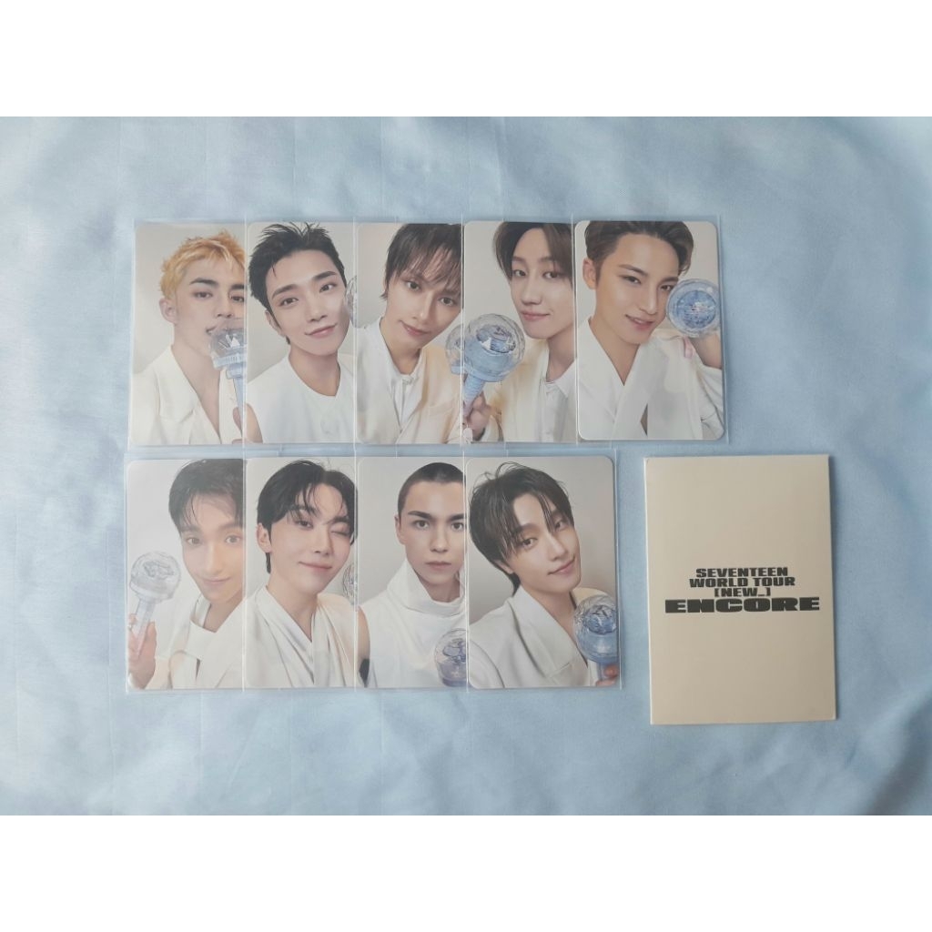 seventeen new encore caratzone carzone new_ fullset photocard pc scoups joshua jun the8 mingyu dk se