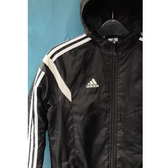 Jaket Gelembung Adidas Puffer 3 Strip