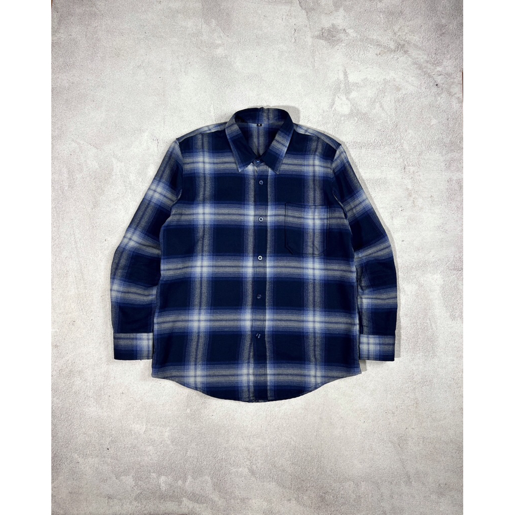 VETERANO FLANEL DOUBLE POCKET BLUE
