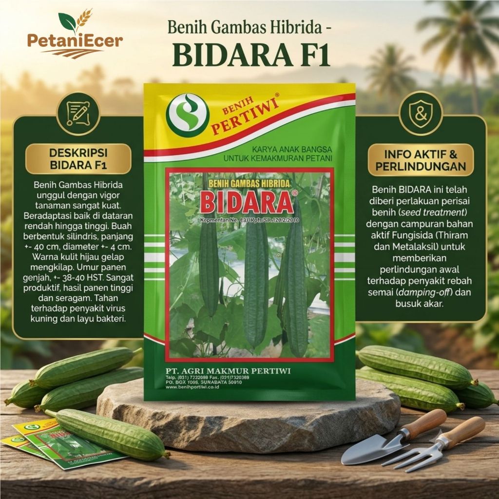 Benih Gambas/Oyong Bidara Cap Pertiwi Original