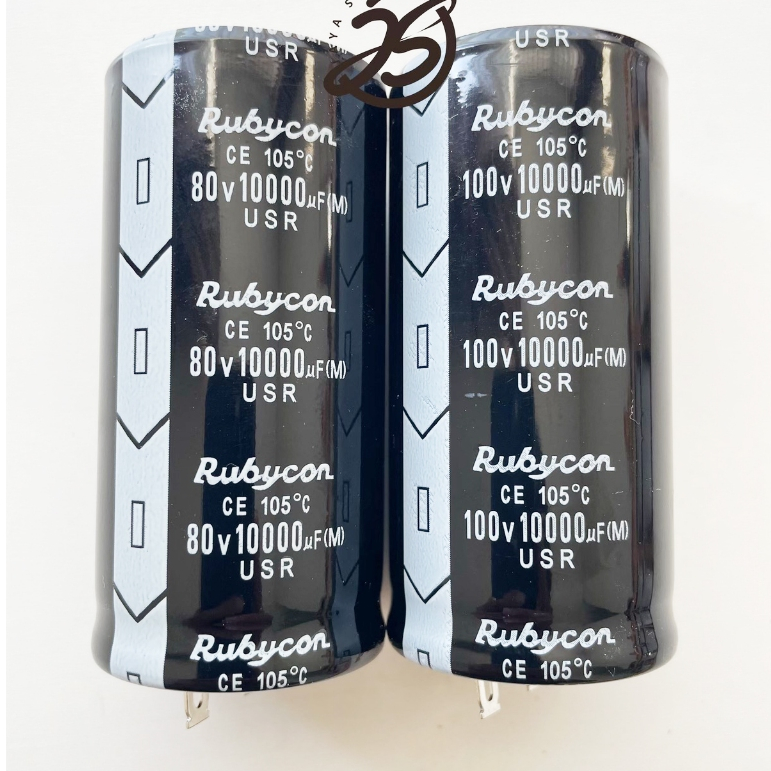 ELCO 10000UF 80V 10000UF 100V RUBYCON HITAM USR CAPACITOR ELCO KAPASITOR ELKO 10000 UF 100 V 80 V 10