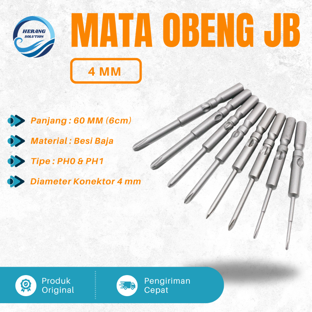 Obeng Elektrik Mata obeng Servis HP Magnetic Mata Obeng Listrik jb800 4 mm mata