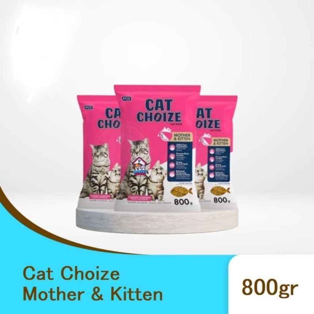 cat choice mother and kitten berat 800gr