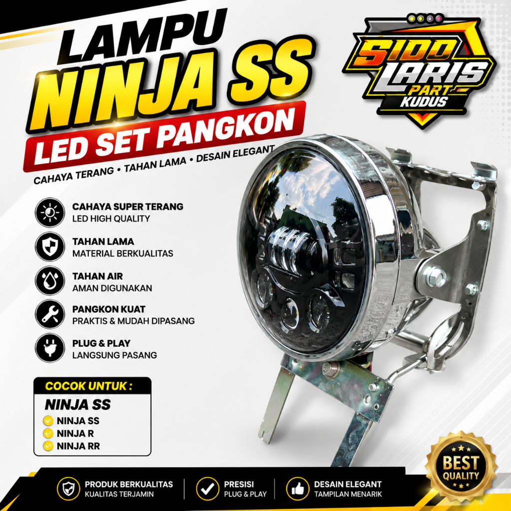 lampu ninja ss led set pangkon kupingan ninja ss